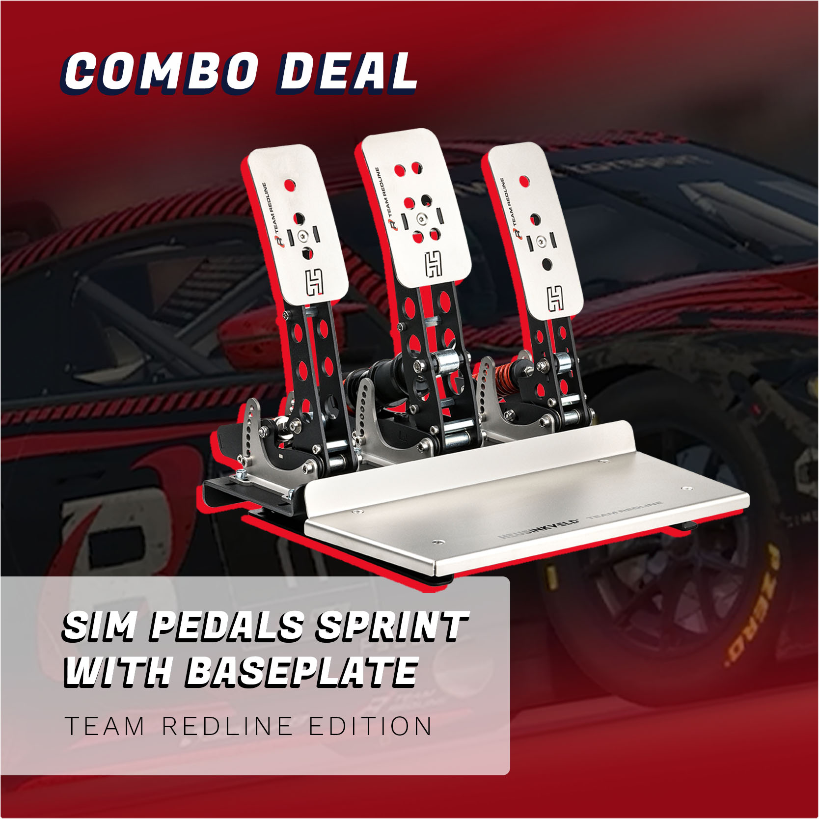 Combo-deal-Sim-Pedals-Sprint-Team-Redline